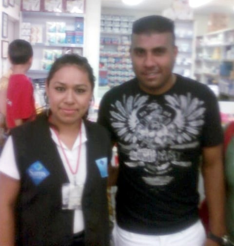 Janeth Ramírez López con ‘El Hachita’ Ludueña.