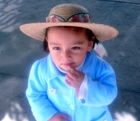 Niña Sofía Guadalupe Domínguez Ramírez.