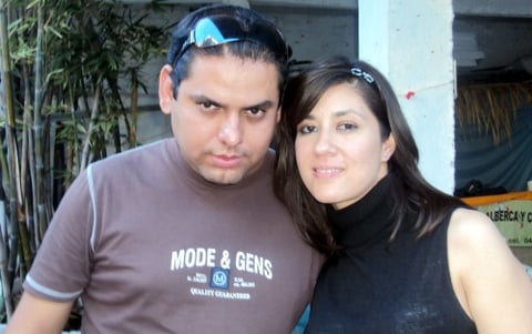 ALBERTO Gómez y Ana Luisa Lerma, en reciente
festejo.