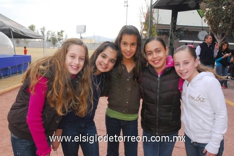 Bárbara, Natalia, Andrea, Isabel y Renata.