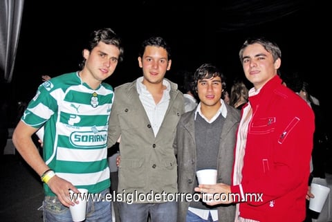 Raúl, Gilberto, Rodrigo y Manuel.