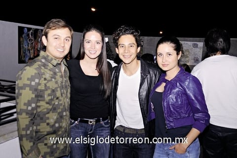 23012012 FER  Velázquez, Karen Domínguez, Ángel Villalba y Mariana Berumen.