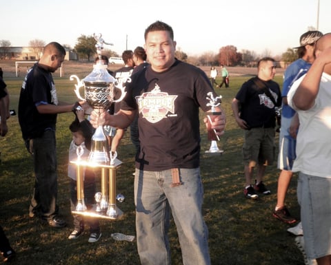 El Charlie campeon del torneo clausura 2011 en Temple Texas, saludos a mi Gómez Palacio dgo. y a la colonia El Dorado arriba el Santos. Fotografía enviada por Carlos Negrete.