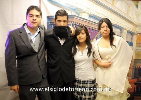 26012012 ALEXIS .  Haro Piña, Cervando Rodríguez, Dany Martell y Alejandra Martell