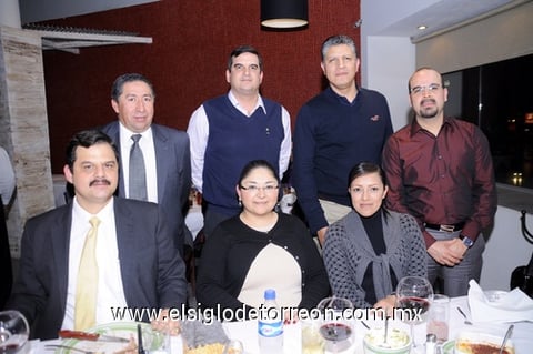 11022012 EUGENIO  Tumoine, David Montelongo, Eduardo Murra, Lupita Guerrero, Enrique Gastelum y Mario López.