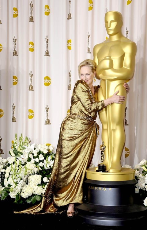 Meryl Streep, quien ganó su tercer Oscar, se declaró afortunada al asegurar que ha logrado tener todo lo que ha soñado en su vida.
