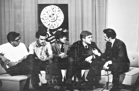 ENTREVISTA  a los corredores del Gran Premio de La Laguna el 26 de febrero de 1967. Tony Menchaca, Guillermo Rojas, Fred Van Beauren y Ricardo Rodríguez C. entrevistados por Sergio Martínez Valdés en el canal 4 de televisión.