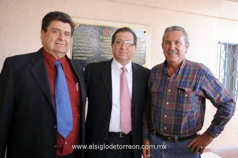 07032012 RICARDO  Aguiñaga, Luis Carlos Arroyo y Jorge González.