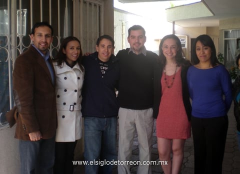10032012 ALFREDO  Mercado, Diana Cervantes de Mercado, Tomás Gotés, Everardo García Flores, Ana Laura Moreno Robles, Sacnicte Bernal y Claudia Jiménez.