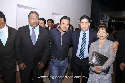 13032012 GUSTAVO  Enríquez, Jorge Mata, Javier Cordero y Katy Cordero.