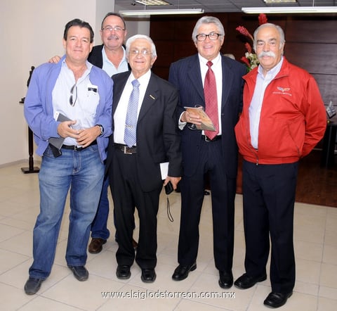 14032012 ANTONIO  Marroquín, Alejandro Díaz Flores, José Rubén Sámano, Salvador Sámano y José Dibildox.