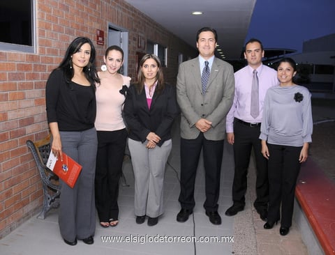 18032012 ESTHER  Castañeda, Valeria Cano, Ana Claudia Sada, Gerardo Ortiz, Ricardo del Río y Silvia Urquizo.