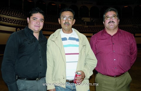 22032012 ALFREDO  Hoyos, Humberto Orona y Alfredo Hoyos.