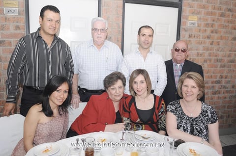 27032012 EMILIO  Pérez, Sergio Martínez, Ismael Gutiérrez, Ismael Gutiérrez, Angélica Fematt, Astrid Martínez, Alina Martínez y Ann de Martínez.