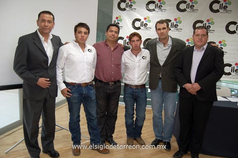 29032012 LUIS  Moreno, Gustavo Arjón, Arturo Téllez, Cristóbal Rodríguez, René Hernández y Marco Tulio Valdez.