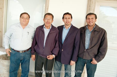 30032012 GERARDO  Quintero, Jesús Mercado, Alfredo Mercado y César Mercado.