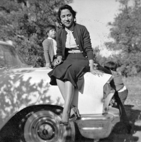 BERTHA Castro Ramos y su sobrina Elizabeth Castro Tarín en una fotografía tomada en 1958.