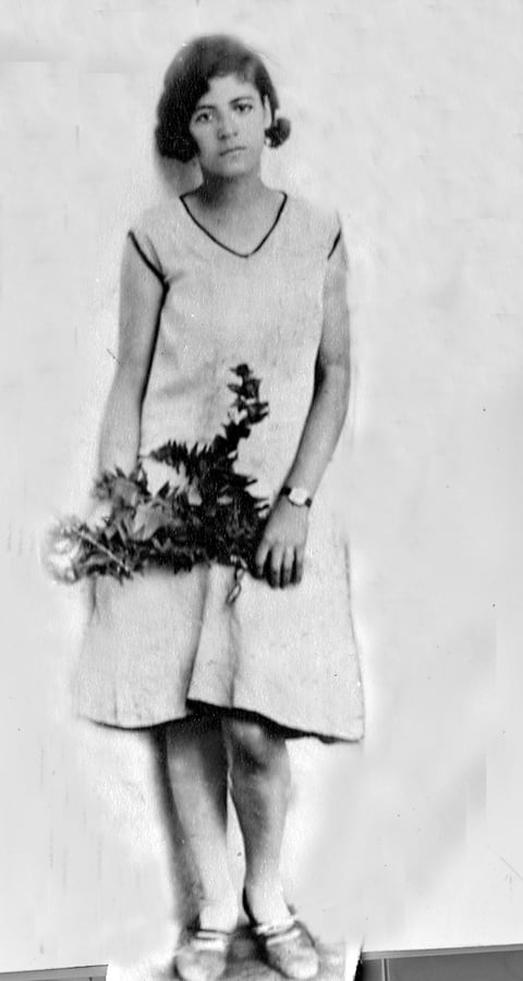 GUADALUPE Martínez García (f) en el año de 1931.