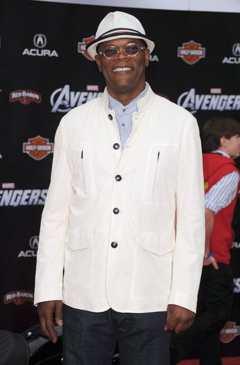 El actor Samuel L. Jackson interpreta a Nick Fury, en la película de Los Vengadores.