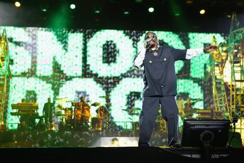 Snoop Dogg se lució en su actuación.