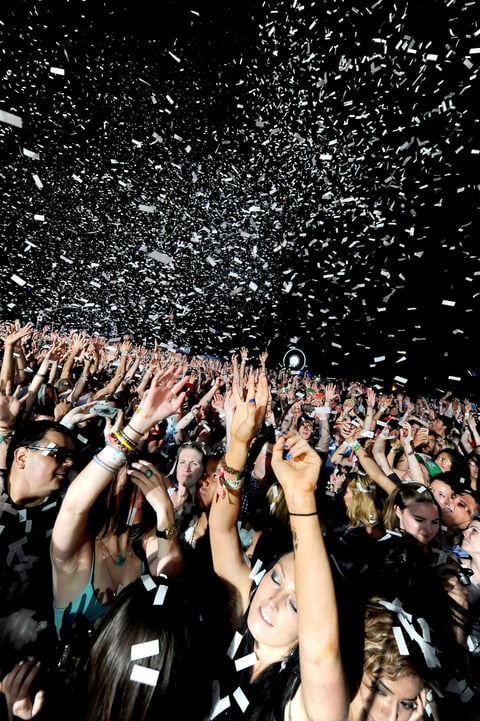 Una gran fiesta se vivió en el cierre del festival Coachella 2012 en California.