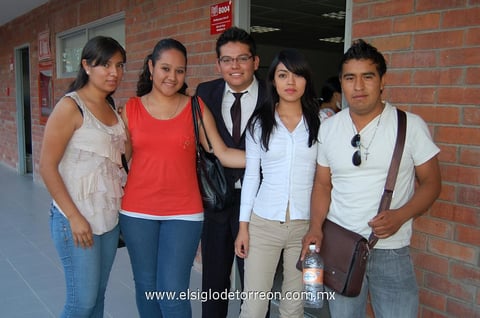 14042012 CLAUDIA,  Ana, Marco, Edith y José.
