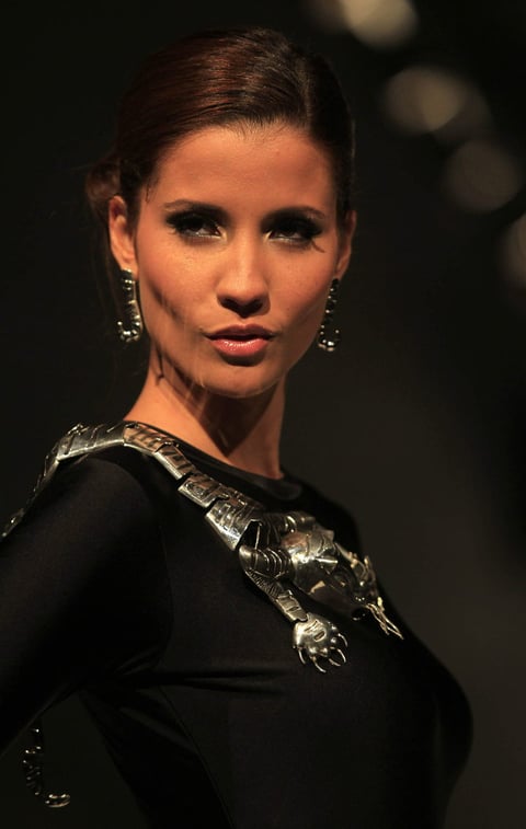 Joyería fina de la diseñadora peruana Ilaria, en la segunda jornada de Semana Perú Moda en Lima.