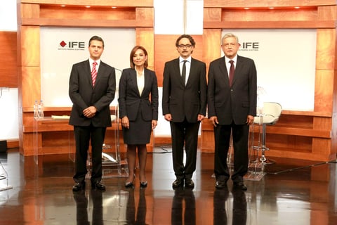 En medio del debate de propuestas en economía, seguridad, desarrollo sustentable y social, los cuatro candidatos a la Presidencia de México cruzaron acusaciones sobre varios temas.