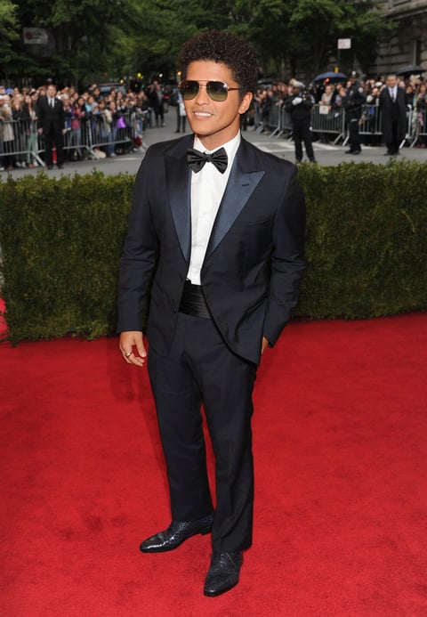 Bruno Mars asistió a la gala MET 2012.