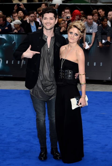 Danny O'Donoghue y Bo Bruce a su llegada al prestreno de Prometheus en Londres, R. Unido.