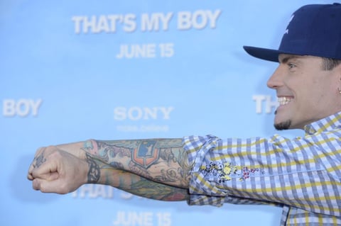 El cantante y actor estadounidense Robert Van Winkle, conocido como Vanilla Ice, llega al estreno mundial de "That's My Boy".