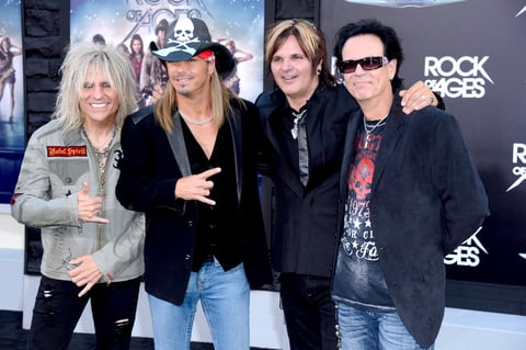 Los miembros de la banda Poison asistieron a la premier de la nueva película de Tom Cruise.