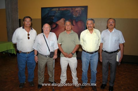 12062012 LUIS  M. Juárez, Feliciano Esparza, Enrique Gómez Dena, Guillermo Moreno y Roberto Martínez.