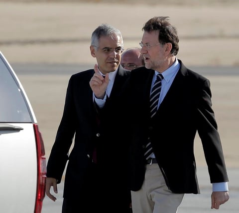 El presidente del gobierno español, Mariano Rajoy llegó a Los Cabos para reunirse con los líderes del G-20.