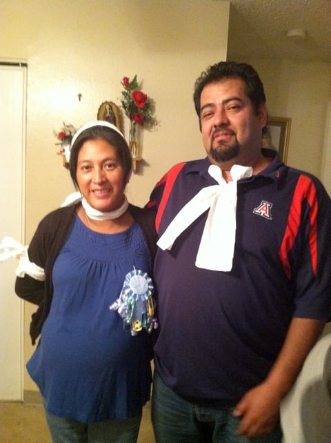 El venado y su senora esposa, en Denver Co.