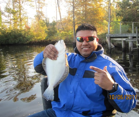 En North Carolina me pesque un flaunder 19 inch