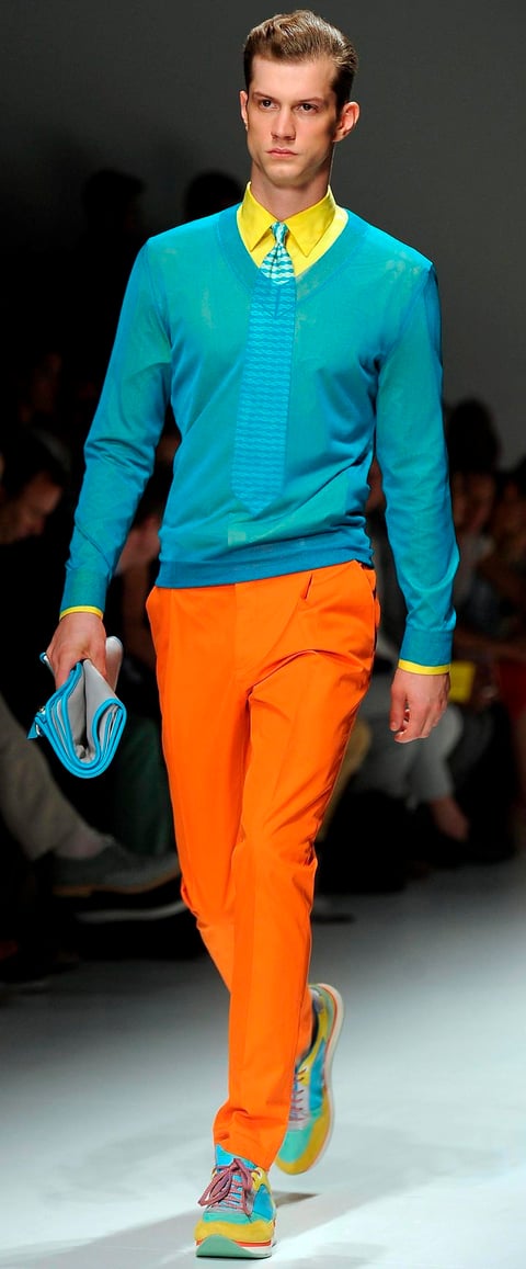 Creaciones de  Salvatore Ferragamo se presentaron durante la segunda jornada de la Semana de la Moda Masculina de Milán.