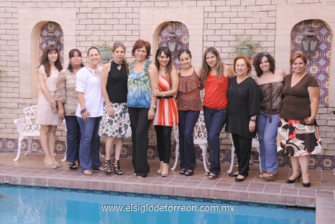 27062012 NUEVA MESA  directiva del Club de Jardinería Orquídea Negra, acompañadas de la presidenta de la Federación Tita de Mijares y socias del club.
