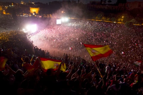 España vivió una noche de fiesta.