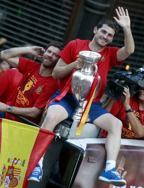El capitán de la selección española Iker Casillas, uno de los principales pilares para conseguir el bicampeonato. (EFE)