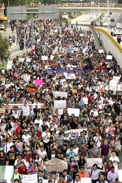 Enrique Pérez Polanco, integrante del movimiento y participante de la marcha, dijo que el colectivo deberá ahora determinar qué acción tomar, entre las que se consideran exigir la cancelación de los comicios.