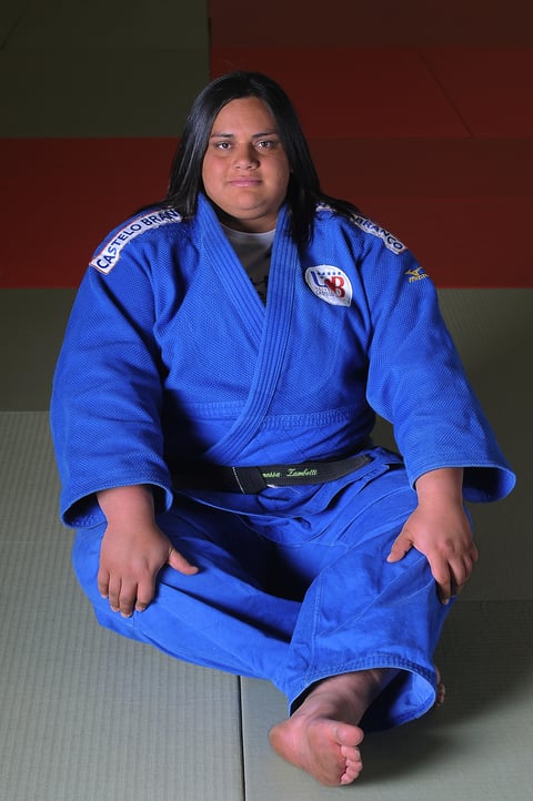 Campeona de peso. La judoka Vanessa Zambotti, quien compite en la división de +78 kilos, es la competidora de mayor peso de la delegación, con 125 kilogramos.