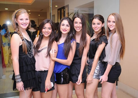 Sofía, Daniela, Romina, Paola, Carmen y Melissa.