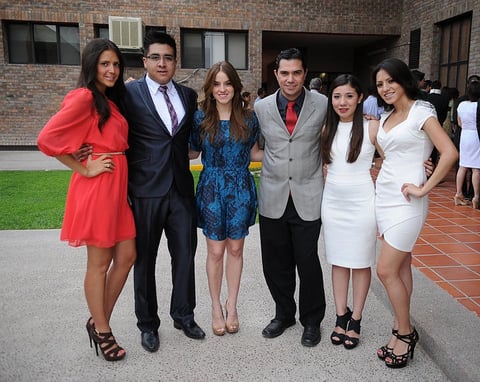 Ana Laura, Víctor,Mariana, Víctor, Daniela yMarcela.