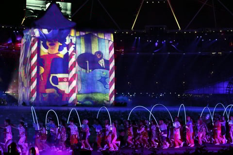 La música dominó en todo momento la escena.