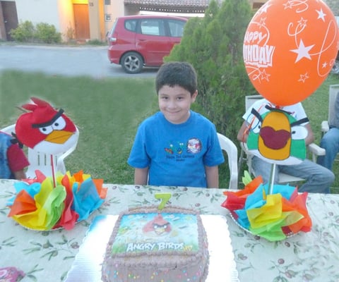 01082012 JESúS ÁNGEL  Sánchez Luna cumplió siete años de edad y lo festejaron su mamá Margarita y su tía Mayela.