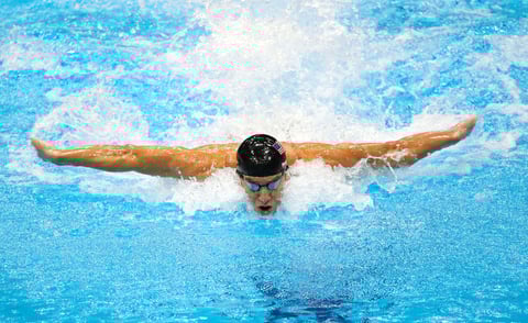 La cuarteta de Estados Unidos, con Phelps a cargo del tramo de mariposa, cronometró 3 minutos y 29.35 segundos.