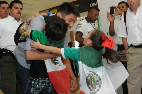Pero el momento llegó, el campeón Oribe llegaba a Torreón.