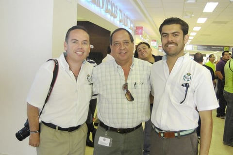 14082012 ROBERTO  Fernández, Gustavo de Villa y Eliseo Lucero.