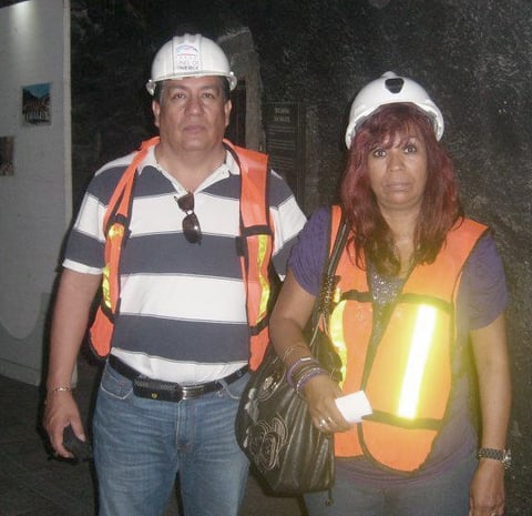JOSÉ Balderas y Josefina Jiménez de vacaciones en la mina de Durango, Dgo.